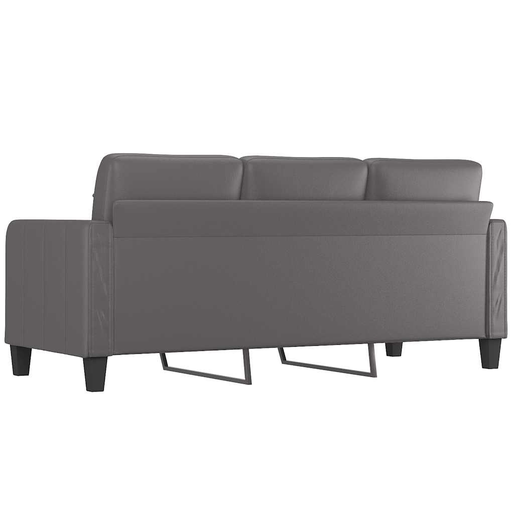 vidaXL 3-Zitsbank Grijs Kunstleer - Krasje, Topdeal! 35% Korting