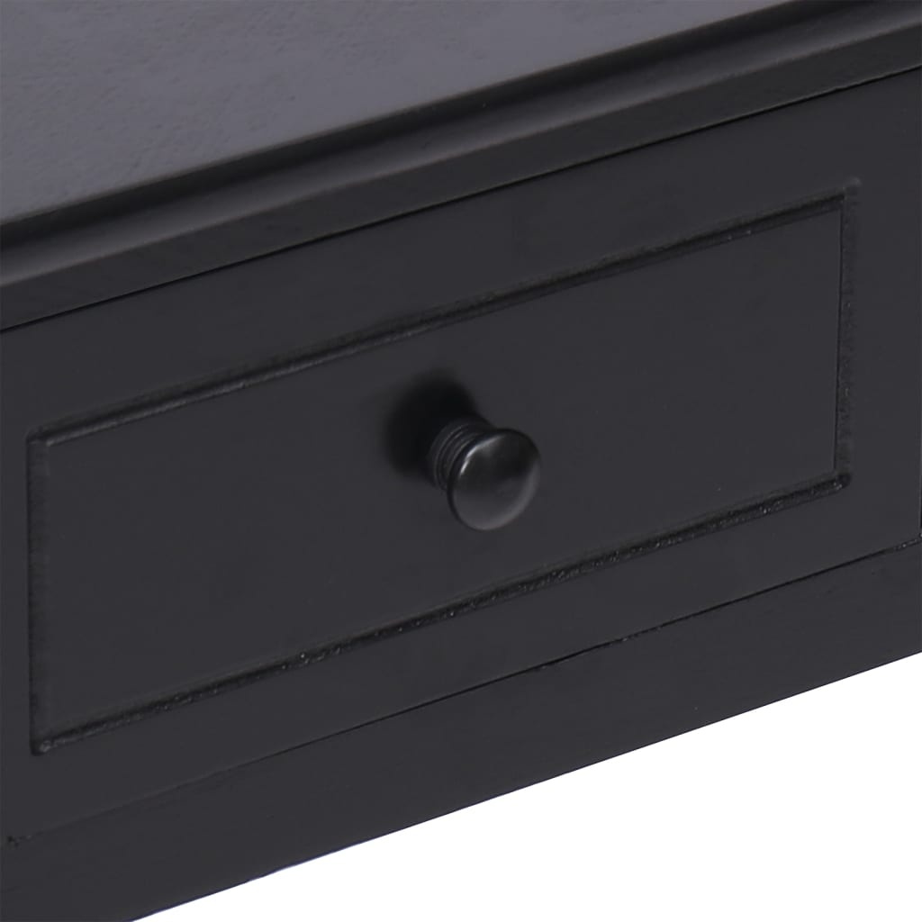 Bureau Massief Paulowniahout Zwart 108cm - 47% Korting!
