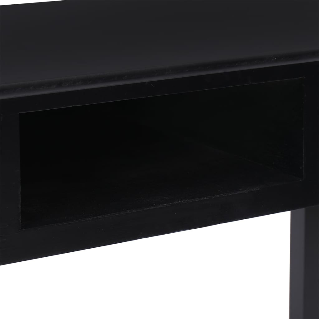 Bureau Massief Paulowniahout Zwart 108cm - 47% Korting!