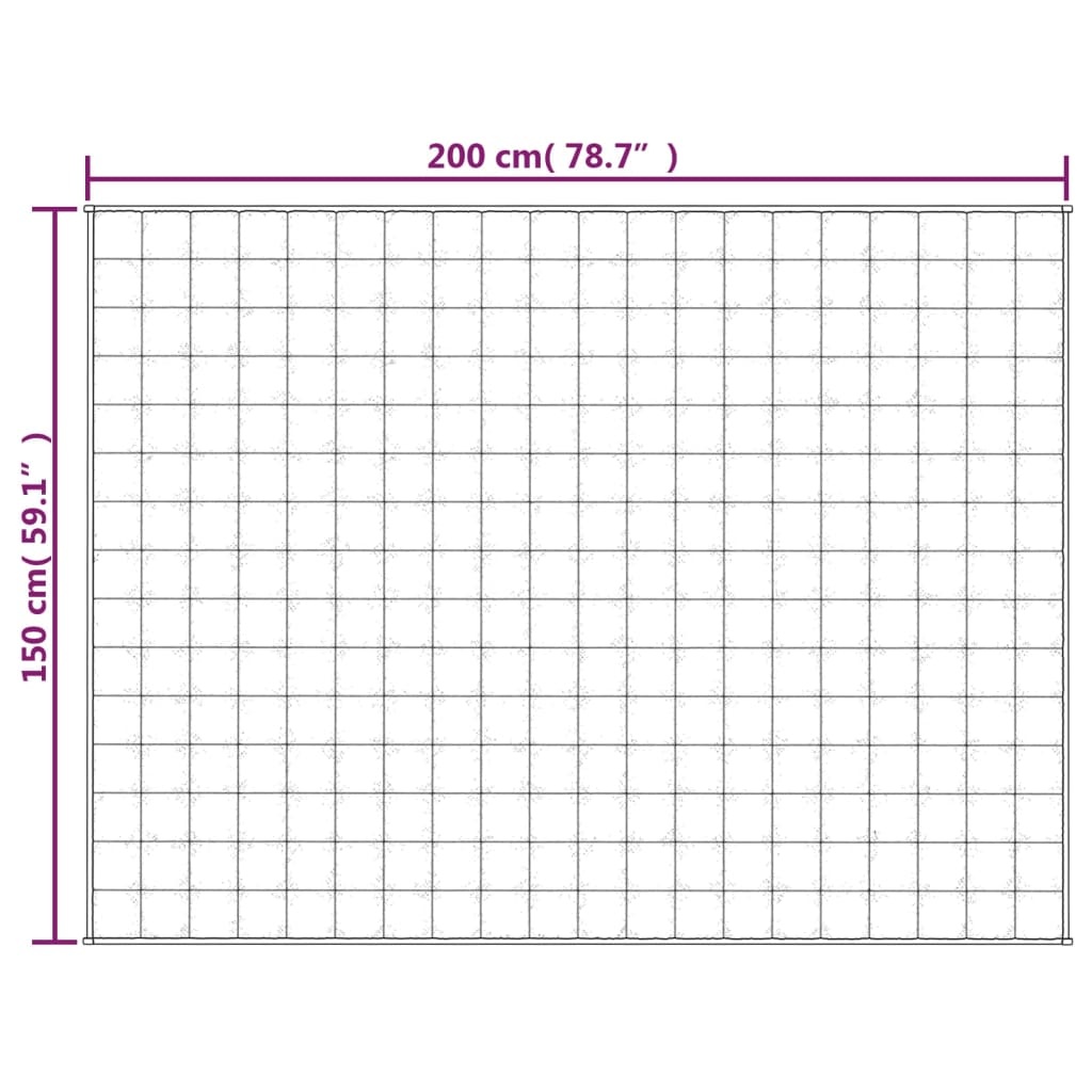 VidaXL Verzwaringsdeken 150x200cm 7kg Lichtcrème - 41% Korting!
