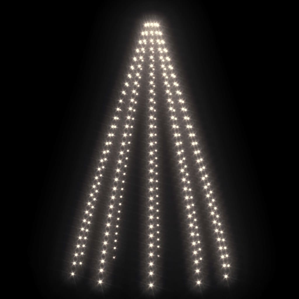vidaXL Kerstboomverlichting 300 LED - Koudwit - 300cm - 42% Korting!