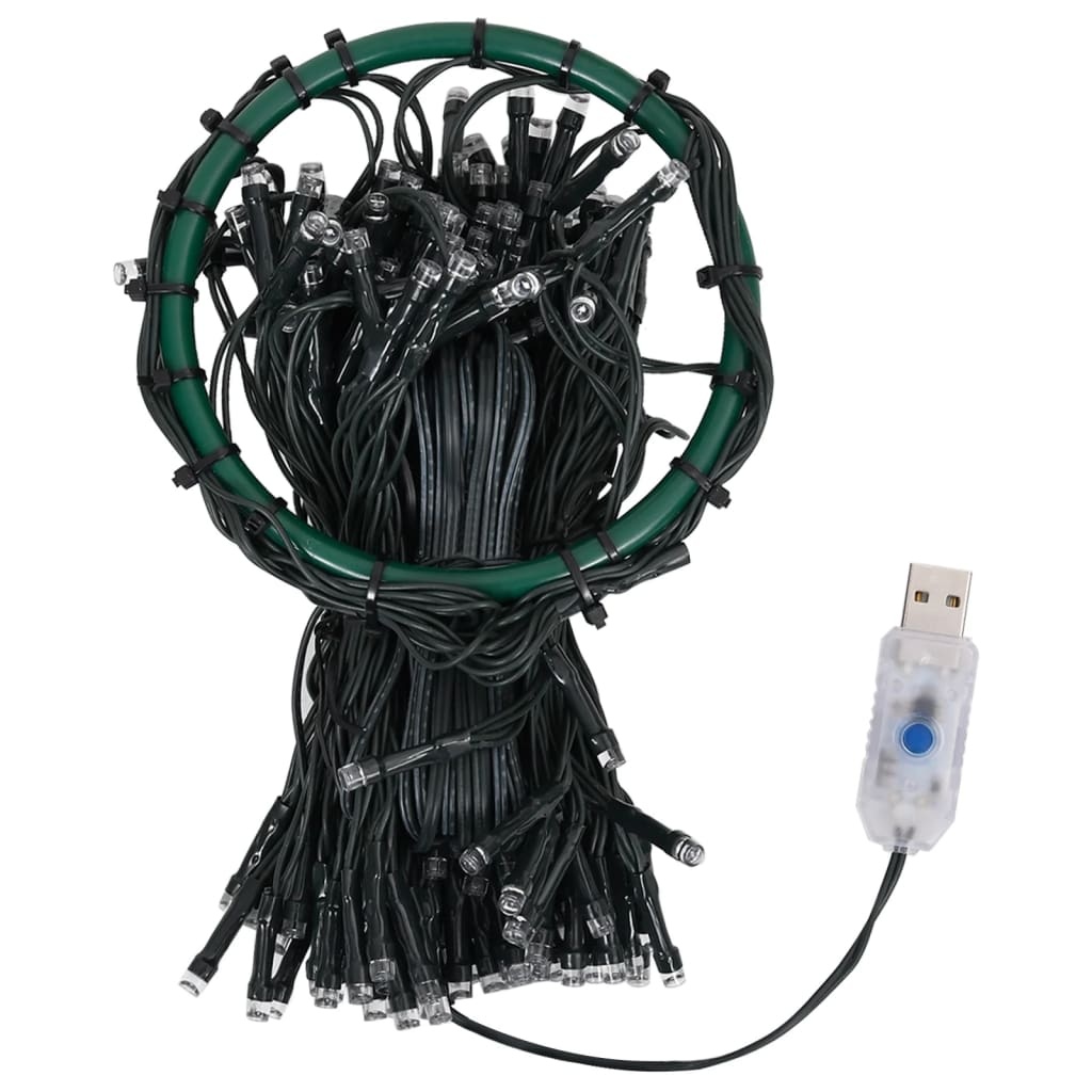 vidaXL Kerstboomverlichting 300 LED - Koudwit - 300cm - 42% Korting!