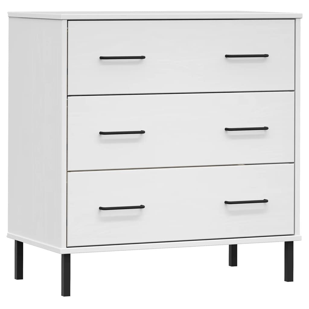 vidaXL Dressoir Wit Hout - Oslo Serie - 62% Korting!