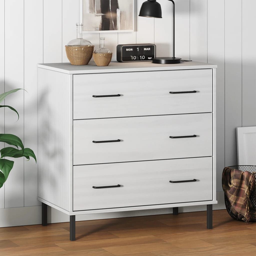 vidaXL Dressoir Wit Hout - Oslo Serie - 62% Korting!