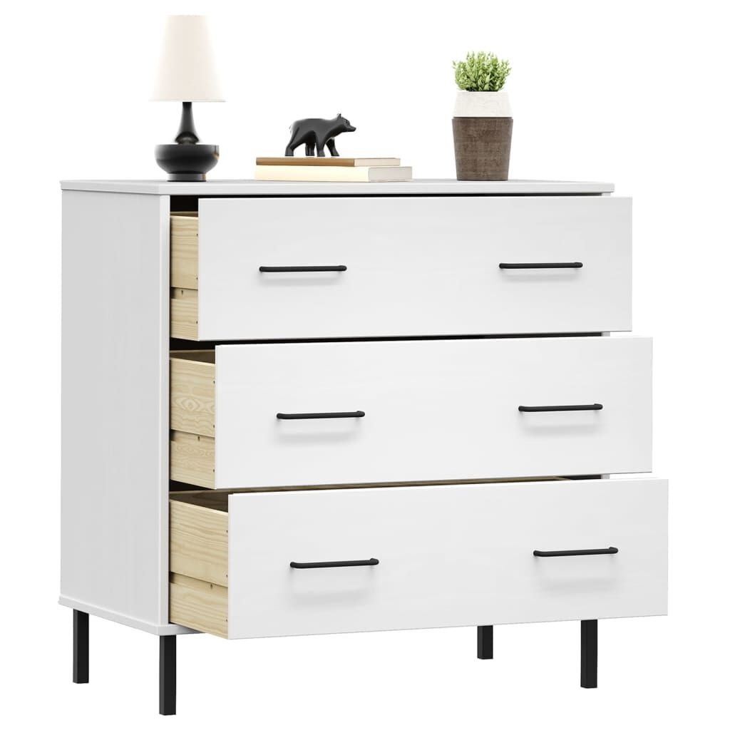 vidaXL Dressoir Wit Hout - Oslo Serie - 62% Korting!