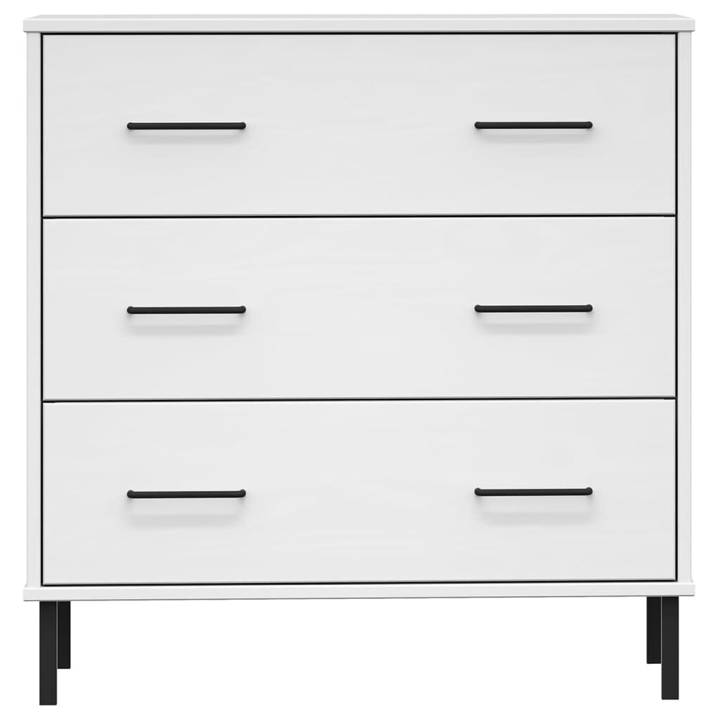 vidaXL Dressoir Wit Hout - Oslo Serie - 62% Korting!