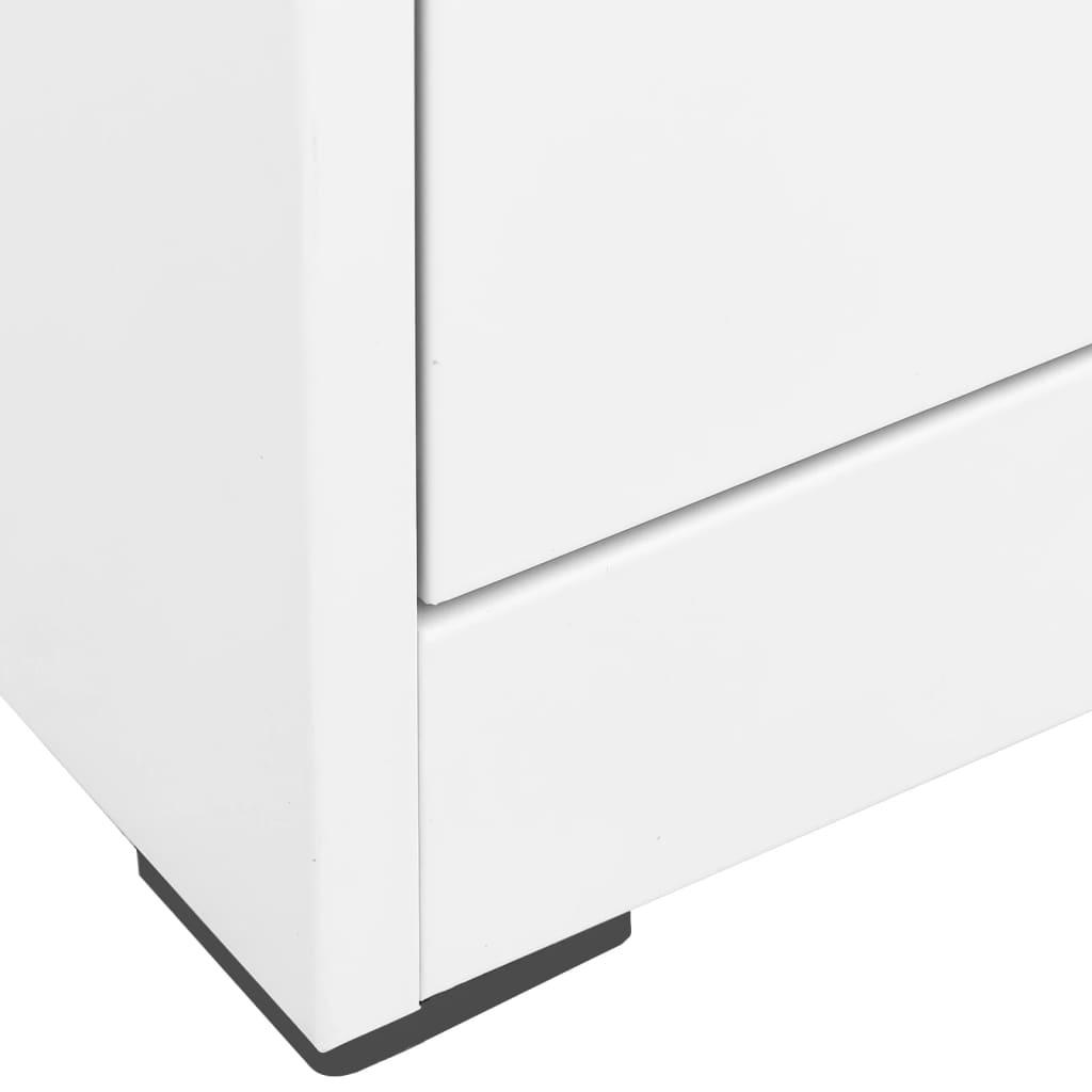 vidaXL Archiefkast Wit Staal - 42% Korting!
