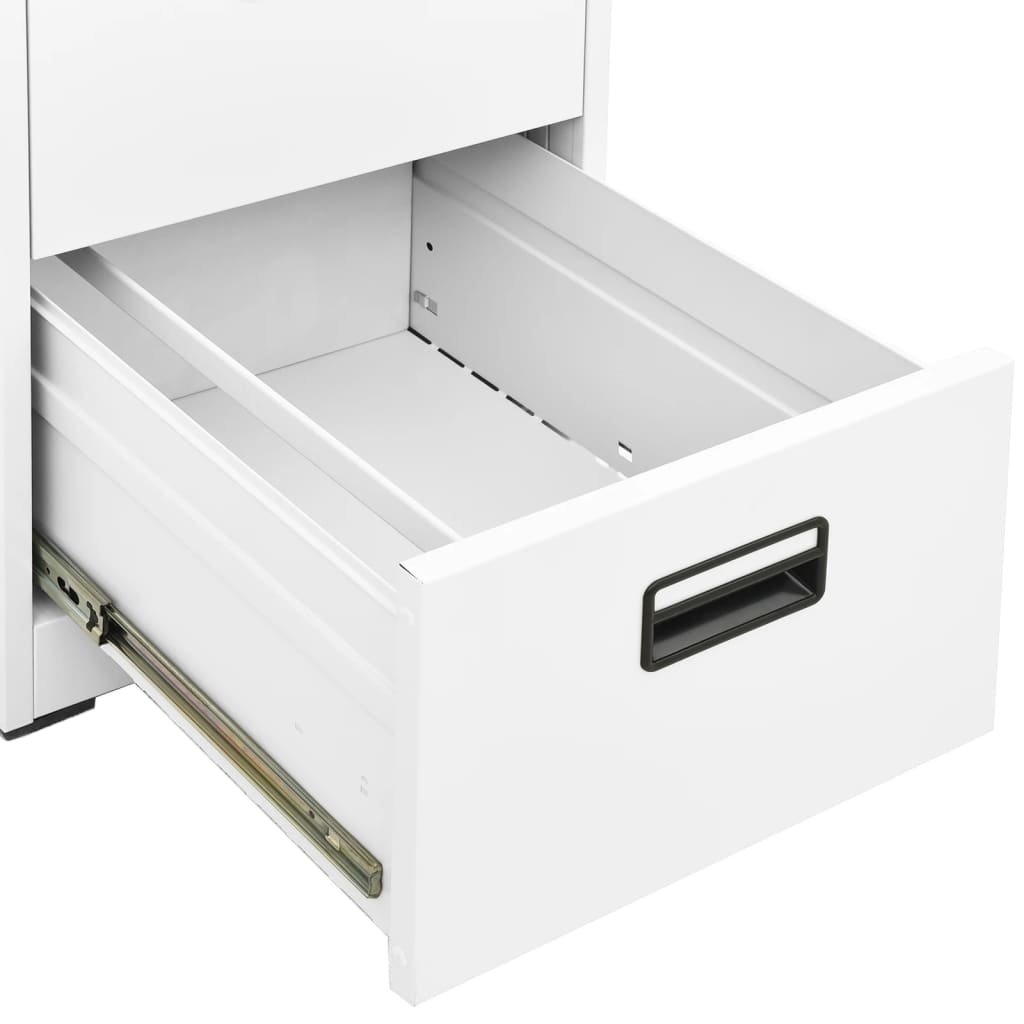 vidaXL Archiefkast Wit Staal - 42% Korting!