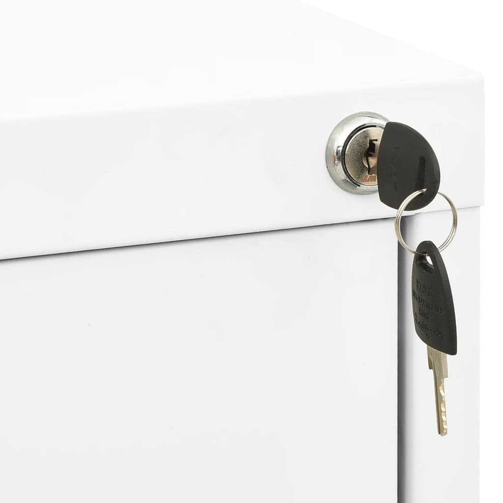 vidaXL Archiefkast Wit Staal - 42% Korting!