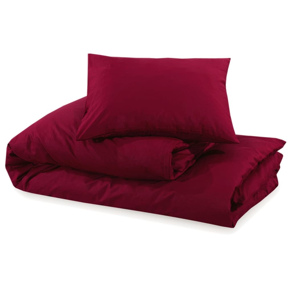 vidaXL Dekbedovertrek 260x240 Bordeaux - 41% Korting!