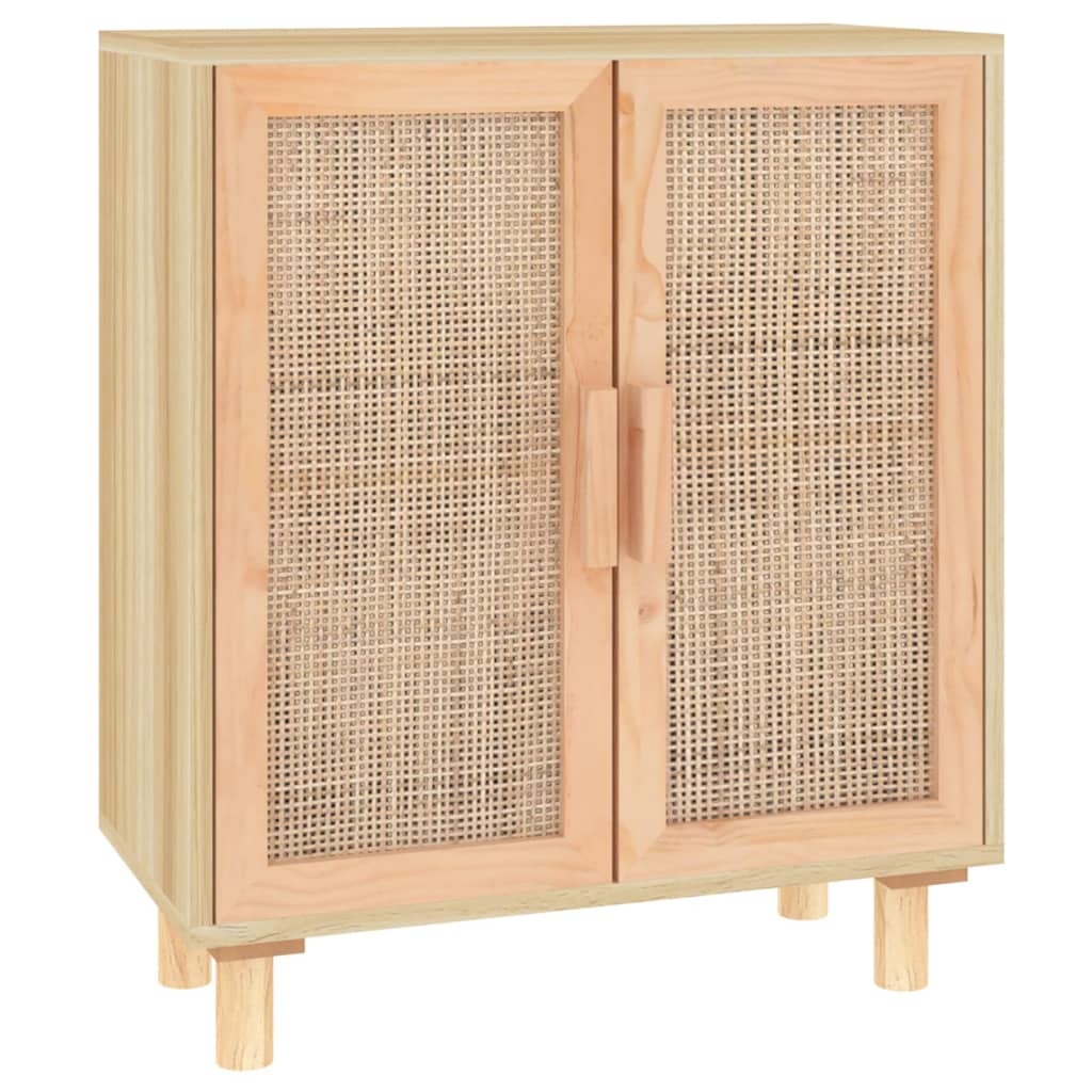 vidaXL Dressoir Grenenhout & Rattan Bruin - 41% Korting!