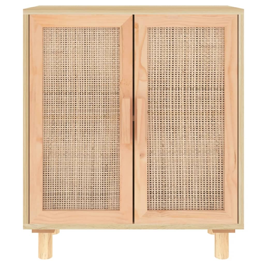 vidaXL Dressoir Grenenhout & Rattan Bruin - 41% Korting!