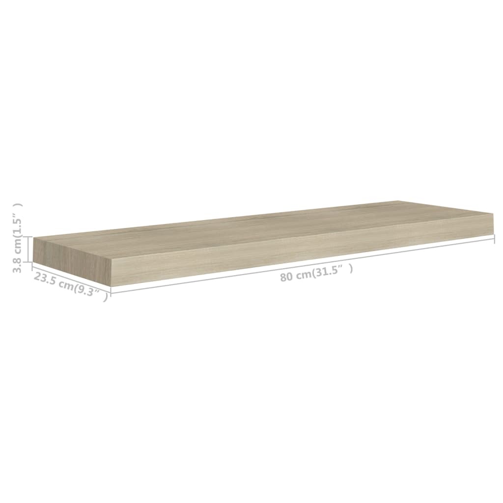 vidaXL Wandplank Eiken 80cm - 41% Korting! (ZGAN)