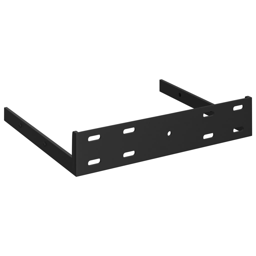 vidaXL Zwevende Wandschappen (4x) Zwart - 60% Korting!