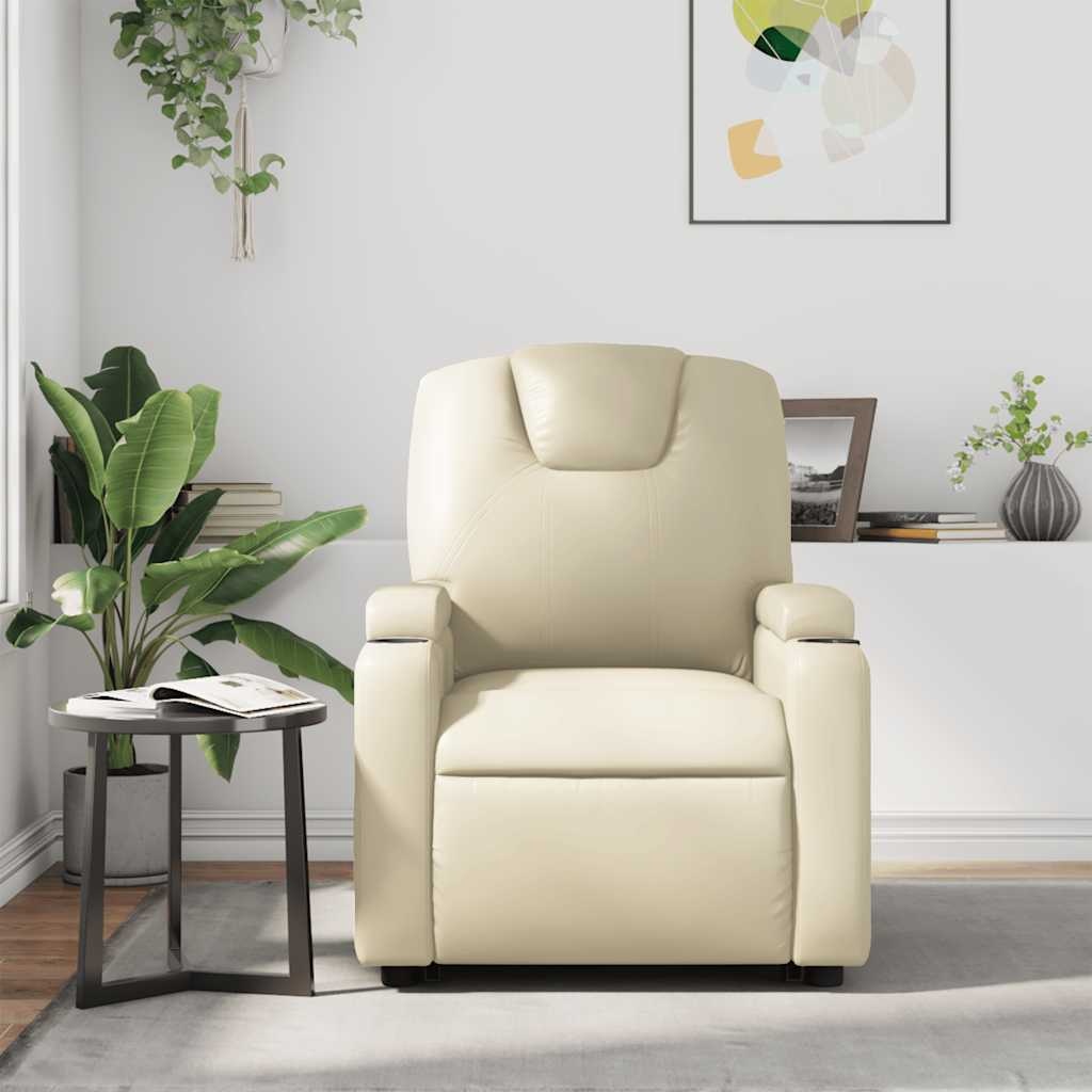 vidaXL Massagestoel Crème Kunstleer - 42% Korting!