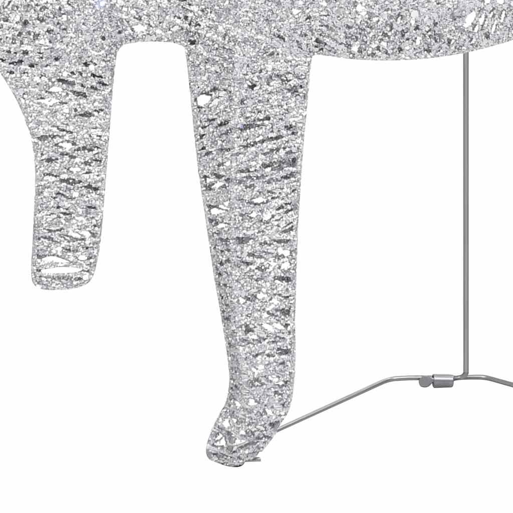 vidaXL Kerst Rendieren & Slee 60 LED - Zilver - 41% Korting!