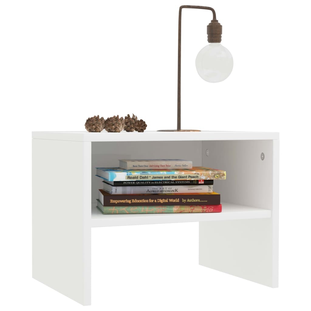 vidaXL Nachtkastjes Set (2) Wit Hout - 47% Korting!