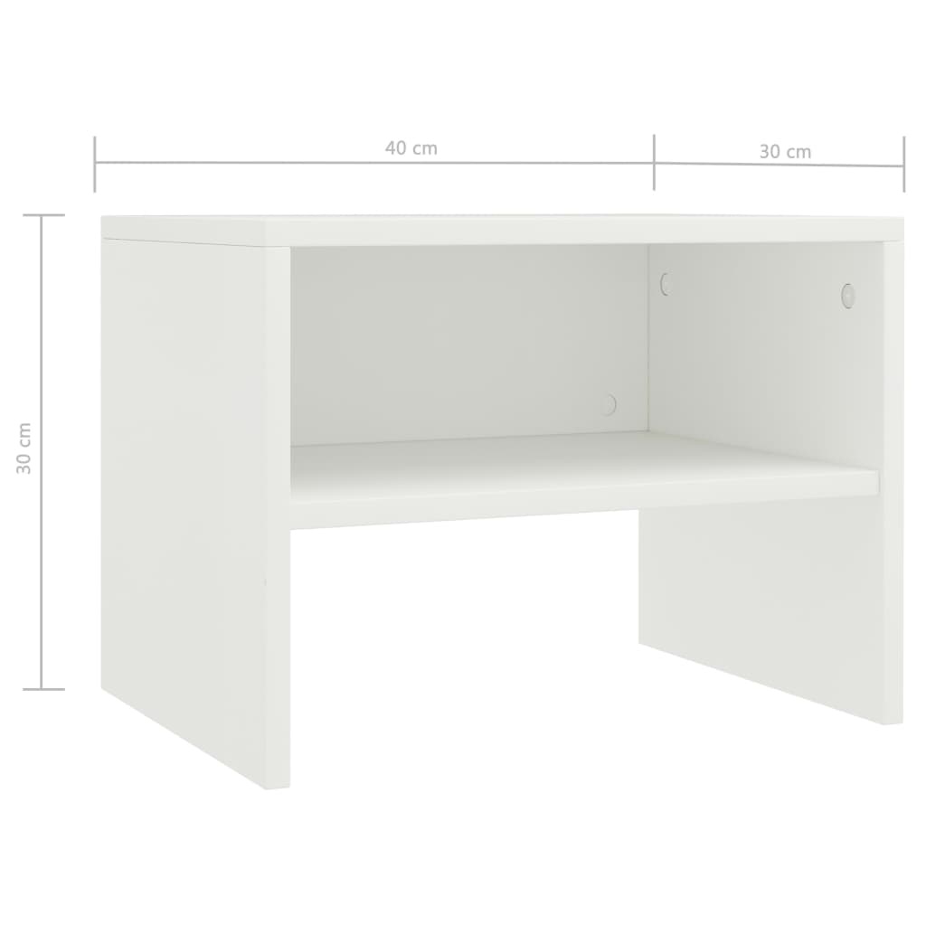 vidaXL Nachtkastjes Set (2) Wit Hout - 47% Korting!