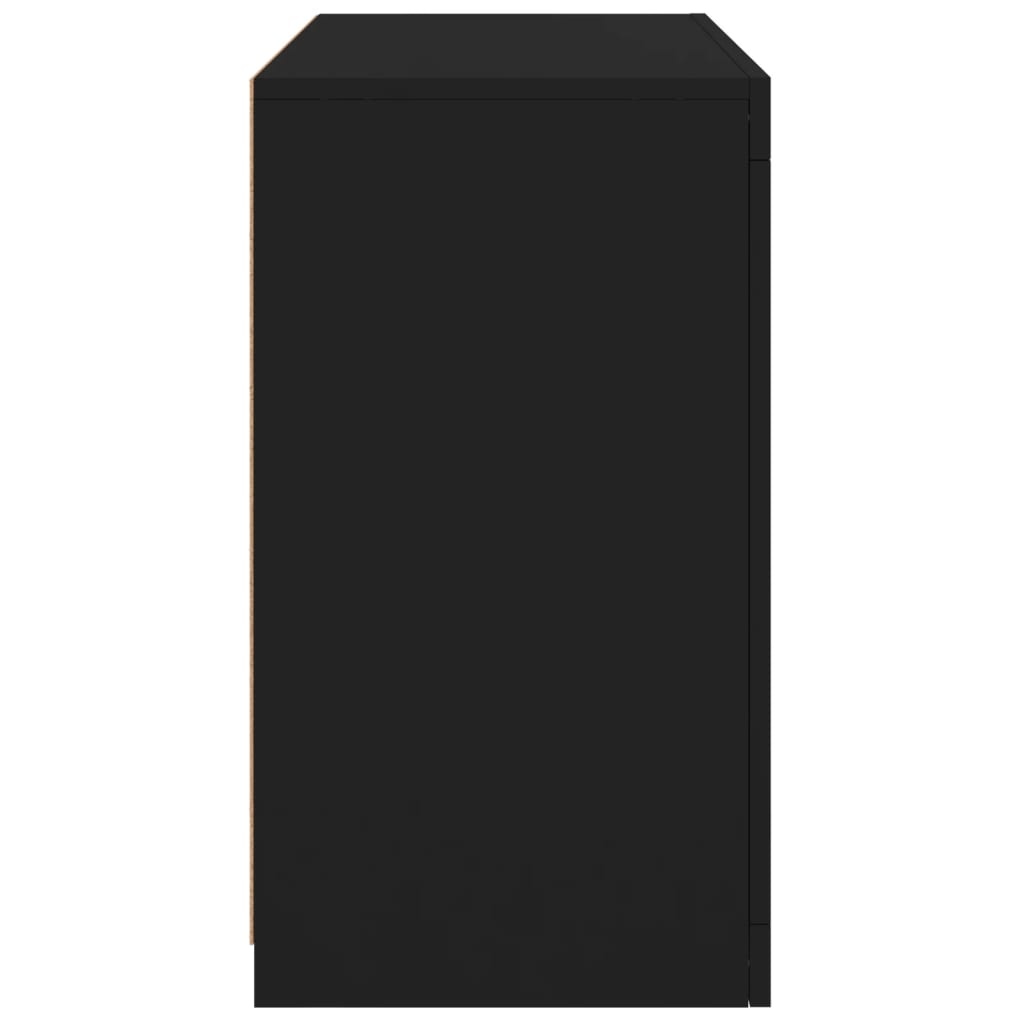 vidaXL Dressoir met LED Zwart - 47% Korting!
