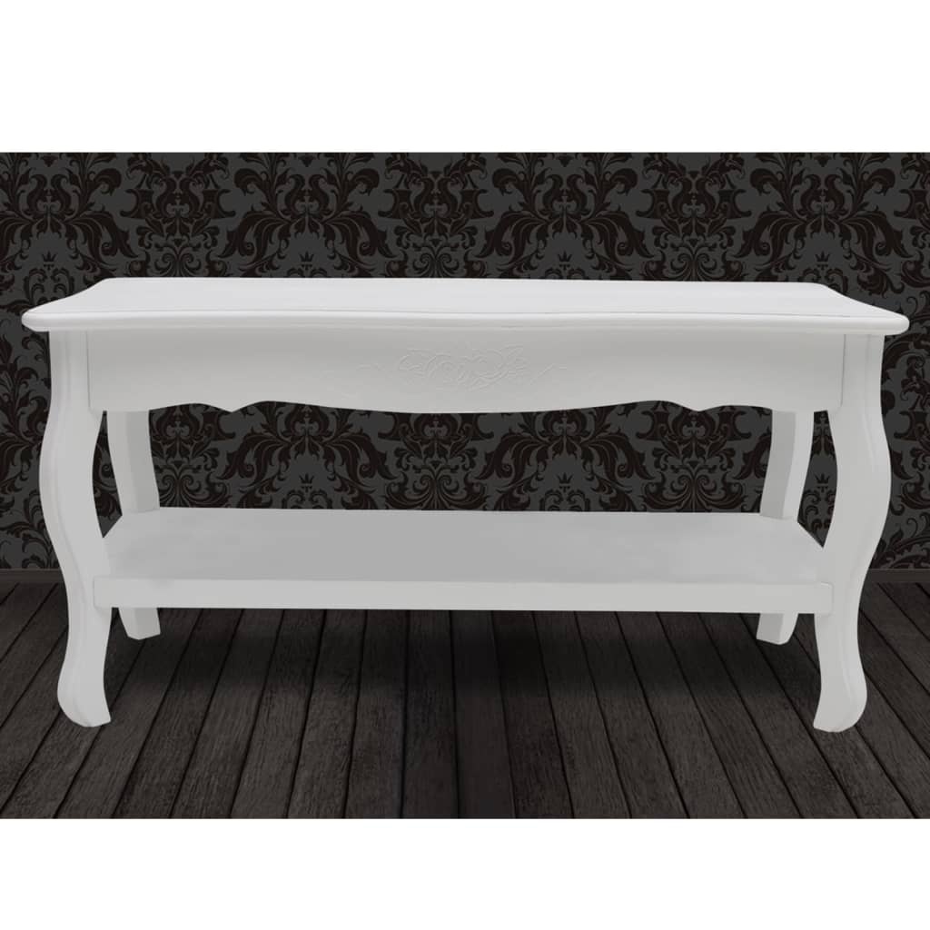 Salontafel Wit MDF - Stijlvol & Functioneel - 42% Korting!