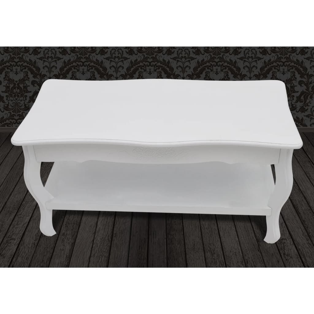 Salontafel Wit MDF - Stijlvol & Functioneel - 42% Korting!
