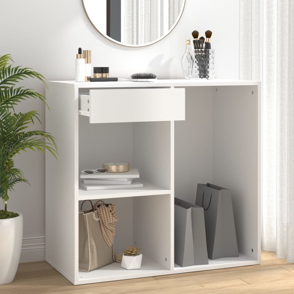 VidaXL Cosmeticakast Wit 80cm - 42% Korting! (Lichte Roest)