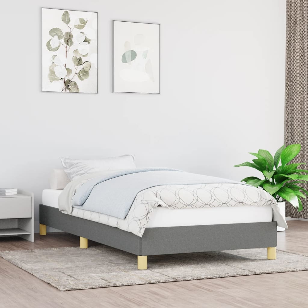 Bedframe 90x200 Donkergrijs - 41% Korting! Zo Goed Als Nieuw