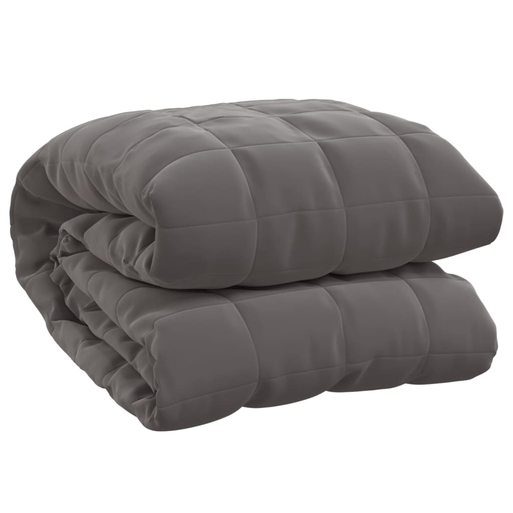 vidaXL Verzwaringsdeken 220x235 cm Grijs - 42% Korting!
