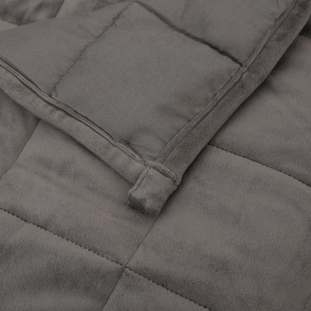 vidaXL Verzwaringsdeken 220x235 cm Grijs - 42% Korting!