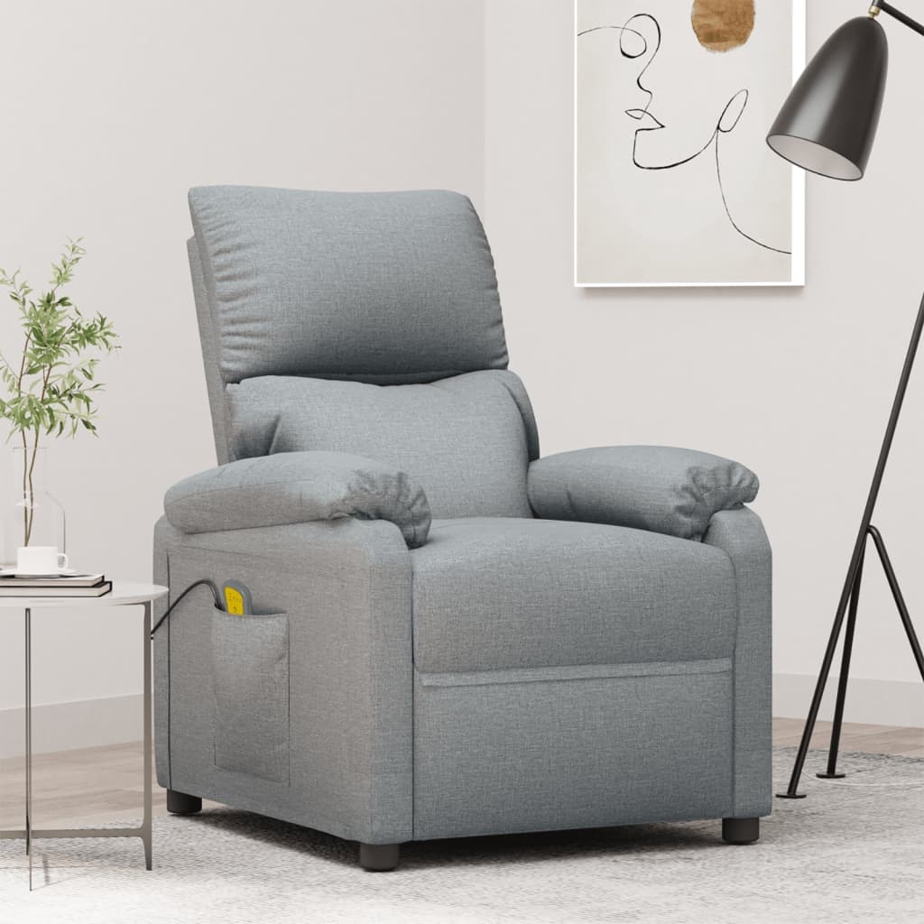 vidaXL Massagestoel Lichtgrijs - 41% Korting! Gebruikssporen