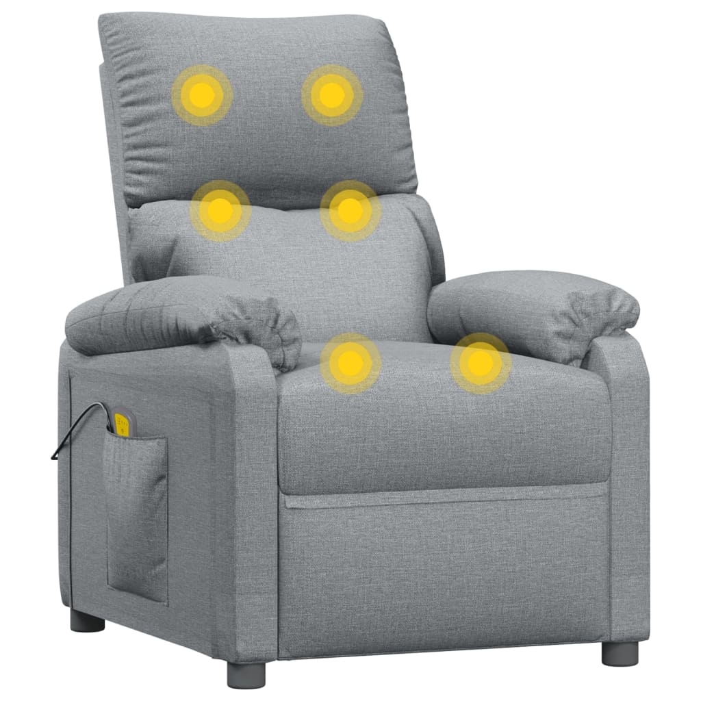 vidaXL Massagestoel Lichtgrijs - 41% Korting! Gebruikssporen