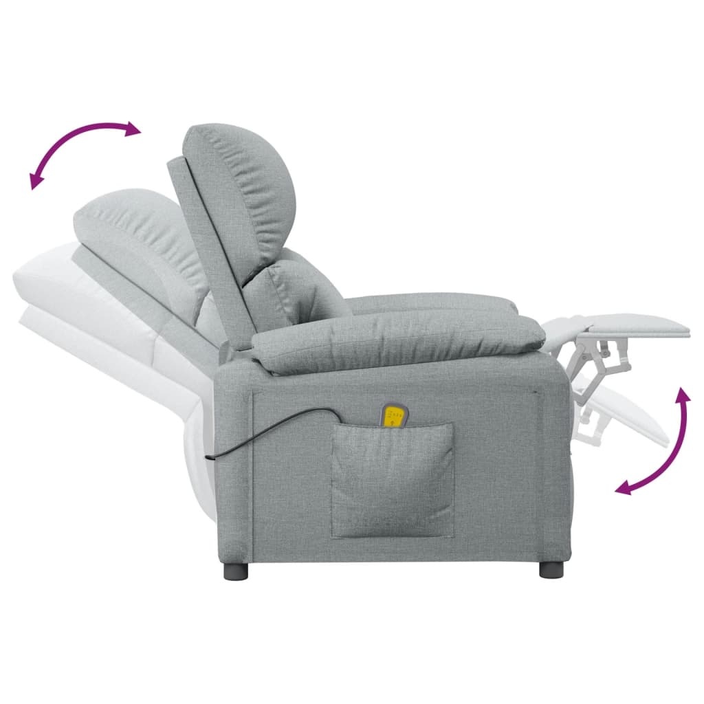vidaXL Massagestoel Lichtgrijs - 41% Korting! Gebruikssporen
