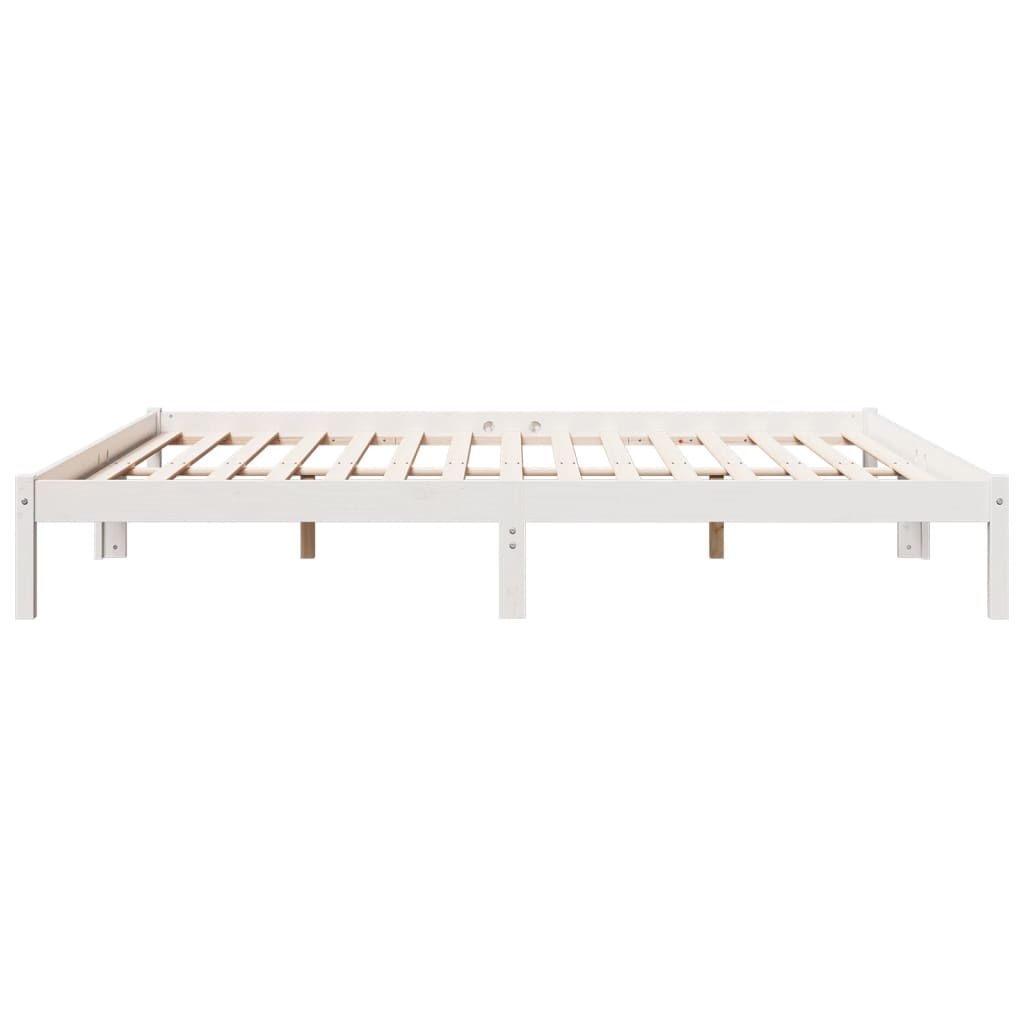 Grenen Bedframe 180x220 Wit - Extra Lang - 35% Korting!