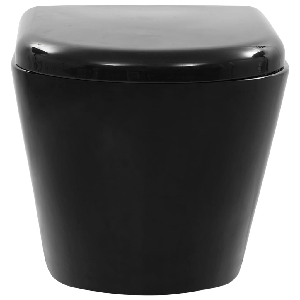 vidaXL Hangtoilet Randloos Zwart - 45% Korting!