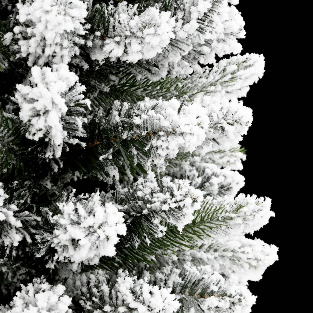 Kunstkerstboom met Sneeuw, Smal 210cm - 35% Korting!
