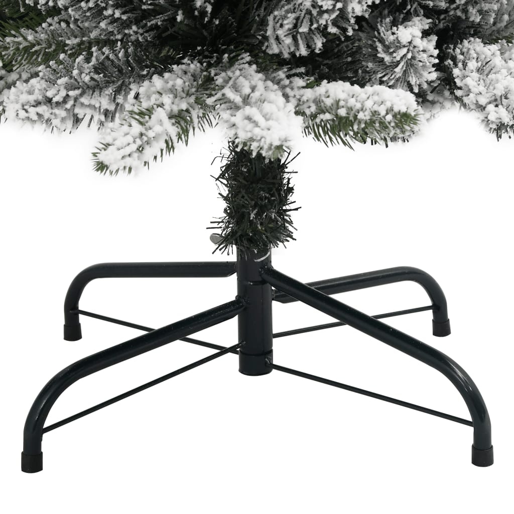 Kunstkerstboom met Sneeuw, Smal 210cm - 35% Korting!