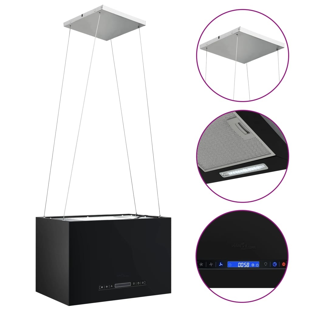vidaXL Afzuigkap 55cm - Aanraak, LCD, Staal - 35% Korting!