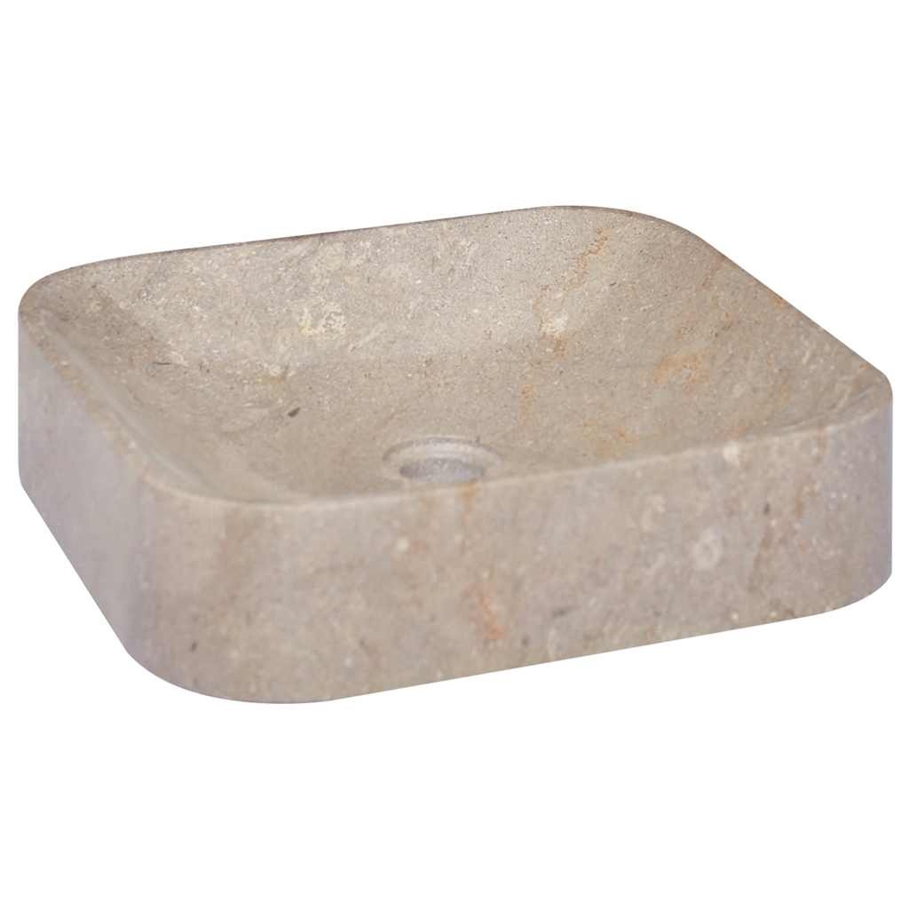 Marmeren Gootsteen Grijs 40x40 cm - 35% Korting!