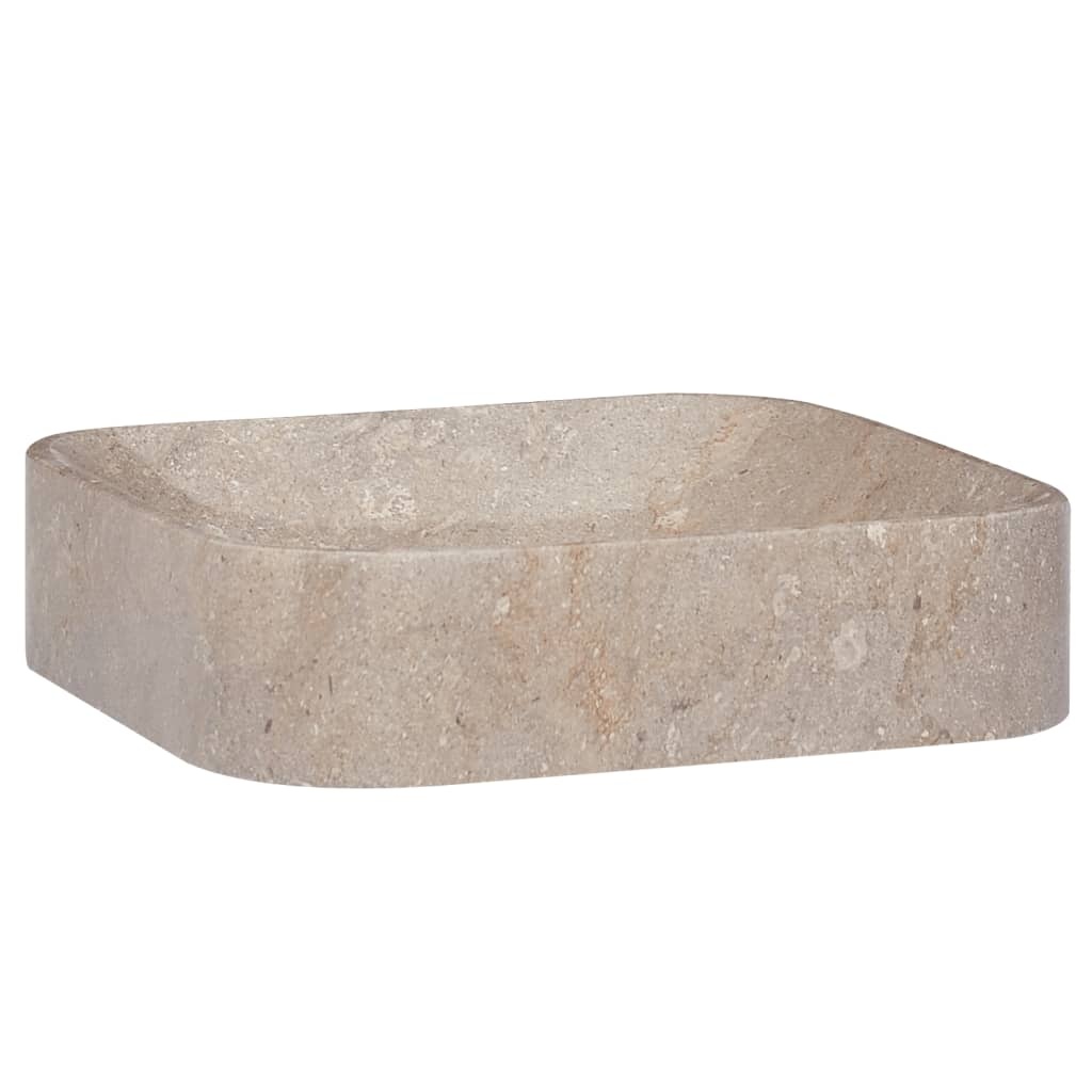 Marmeren Gootsteen Grijs 40x40 cm - 35% Korting!