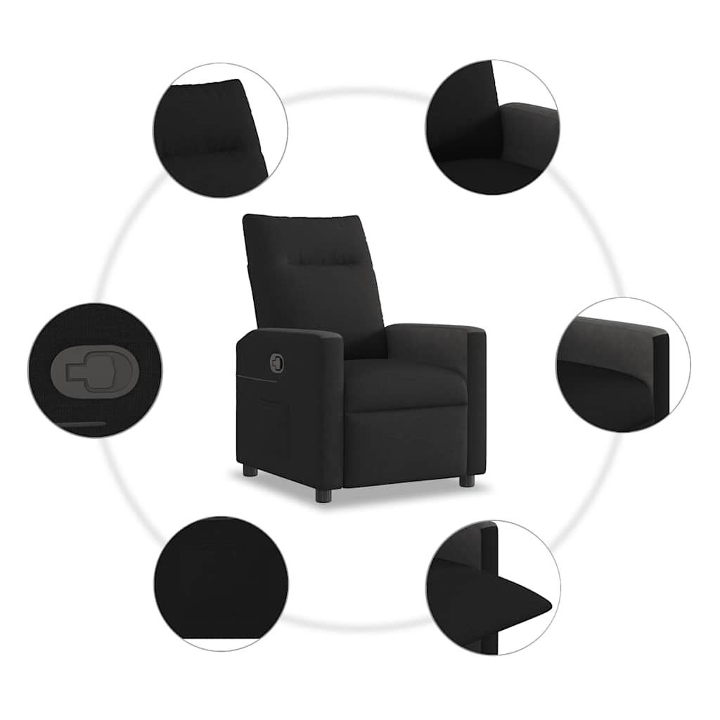 VidaXL Verstelbare Fauteuil Zwart - 35% Korting!