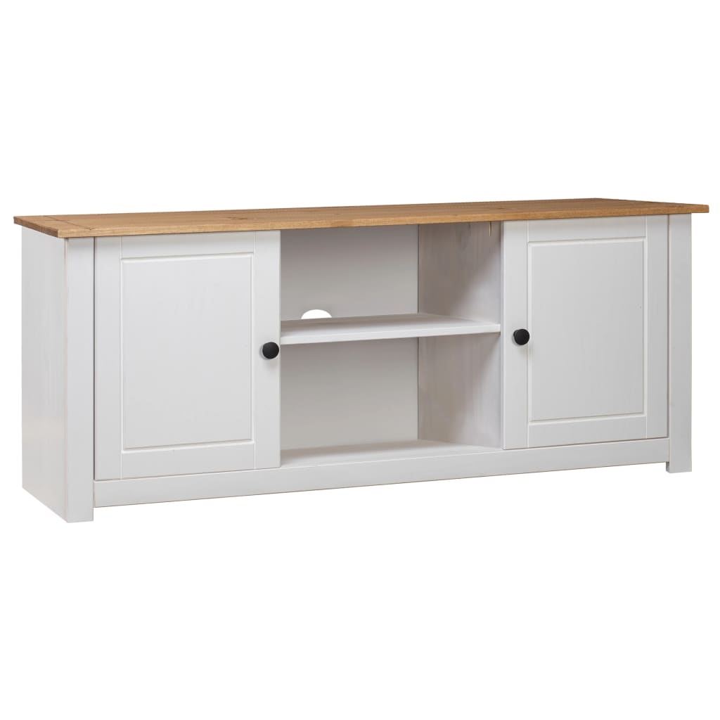 vidaXL TV-kast Grenen Wit 120cm - 35% Korting!