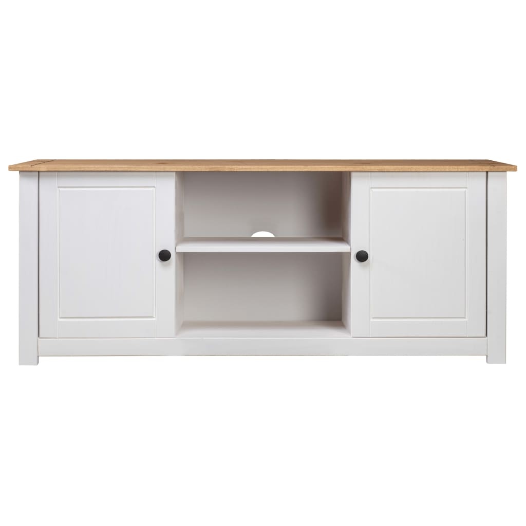 vidaXL TV-kast Grenen Wit 120cm - 35% Korting!