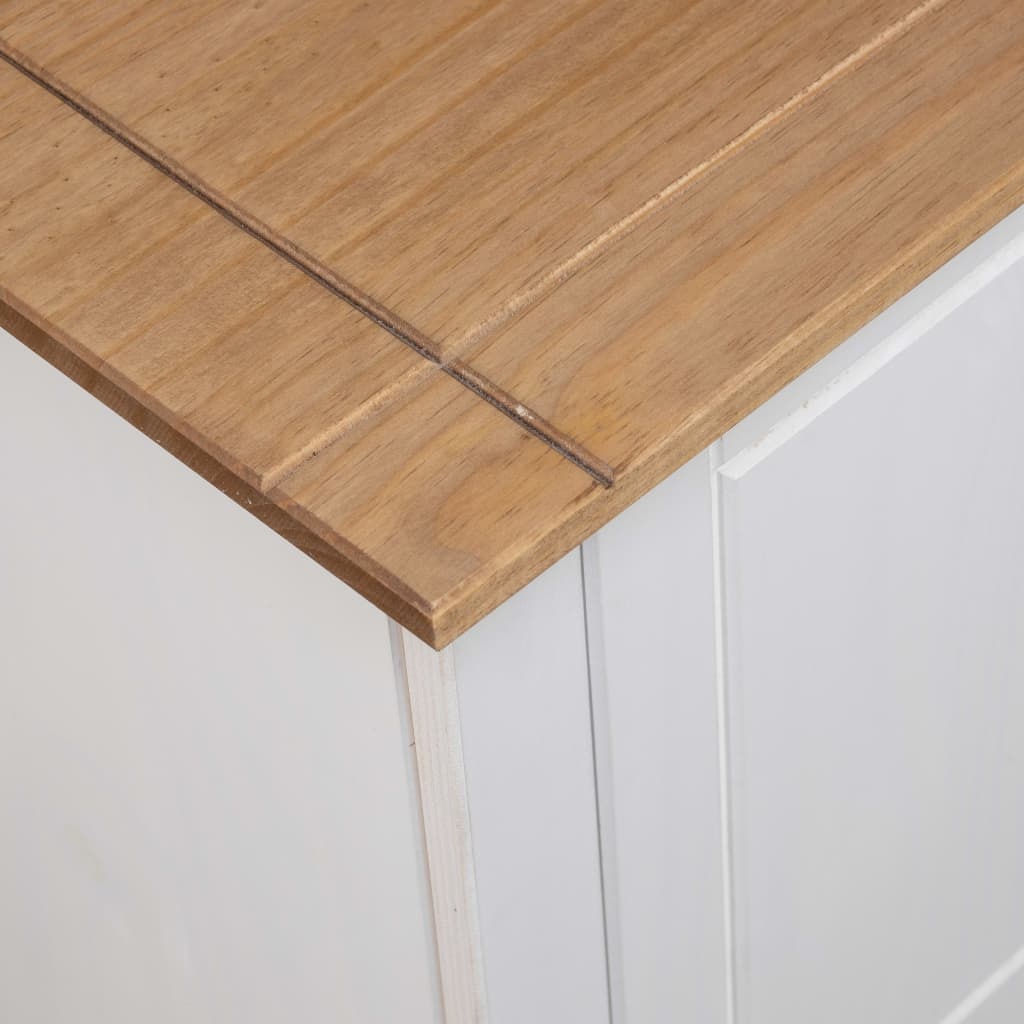 vidaXL TV-kast Grenen Wit 120cm - 35% Korting!