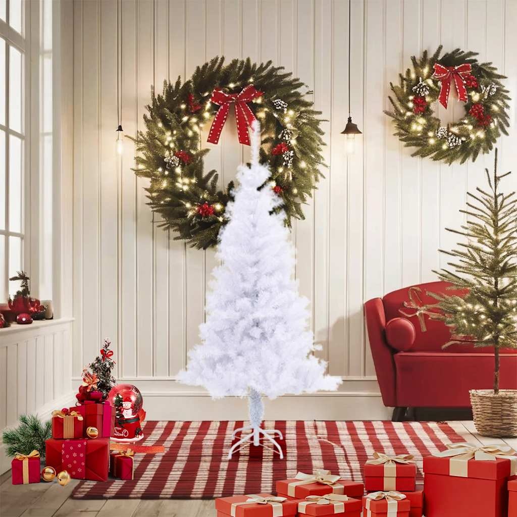 Kunstkerstboom 150cm Wit - 35% Korting! Zo Goed Als Nieuw!
