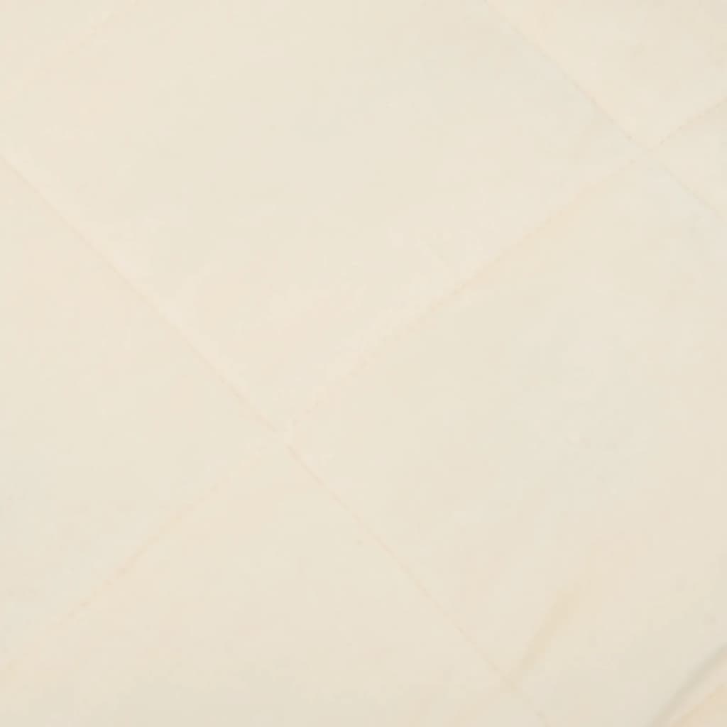 VidaXL Verzwaringsdeken 155x220cm 7kg Lichtcrème - 35% Korting!
