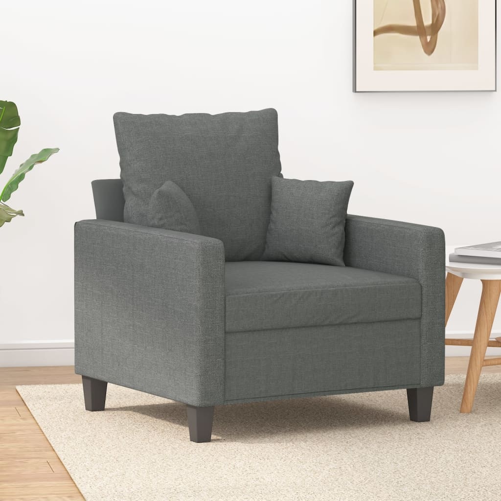VidaXL Fauteuil Donkergrijs - 60cm - Zo Goed Als Nieuw! -35%