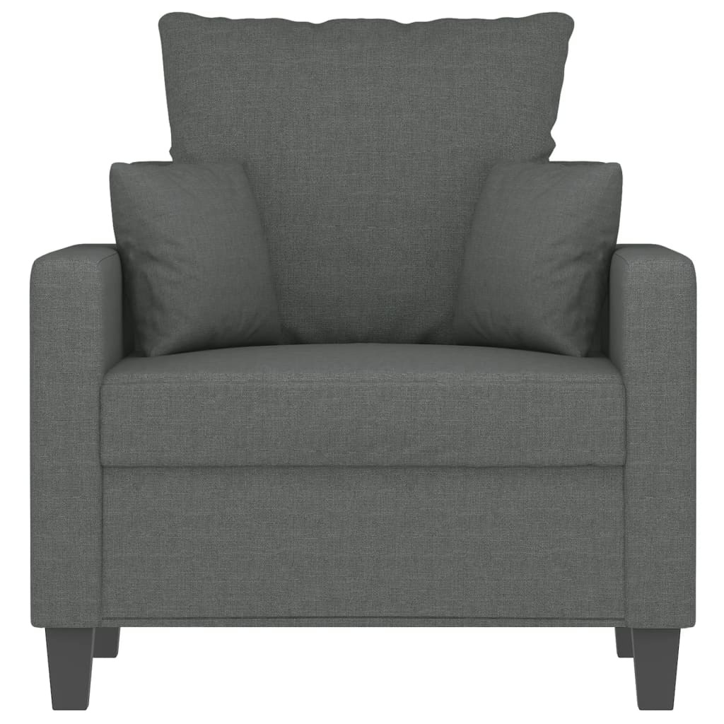 VidaXL Fauteuil Donkergrijs - 60cm - Zo Goed Als Nieuw! -35%