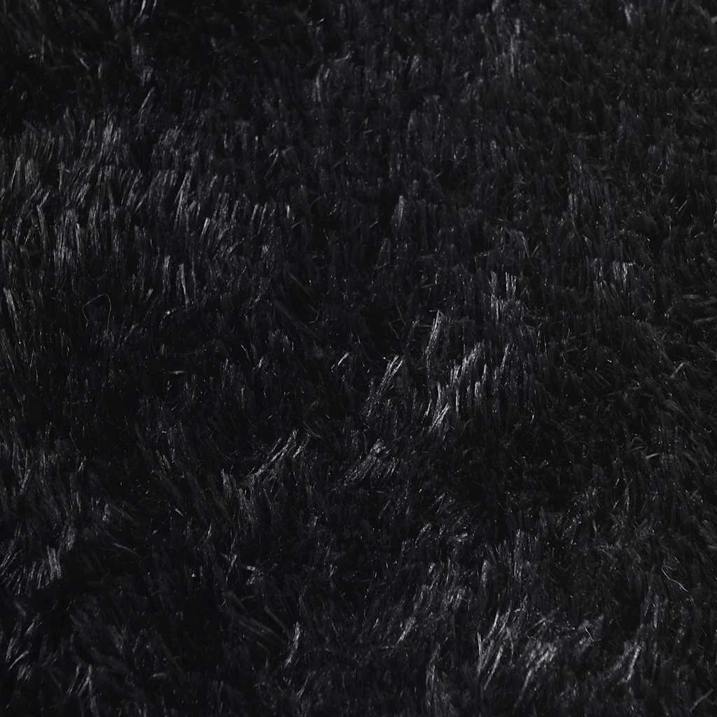 vidaXL NAVARRA Hoogpolig Kleed 240x240 Zwart - 35% Korting!