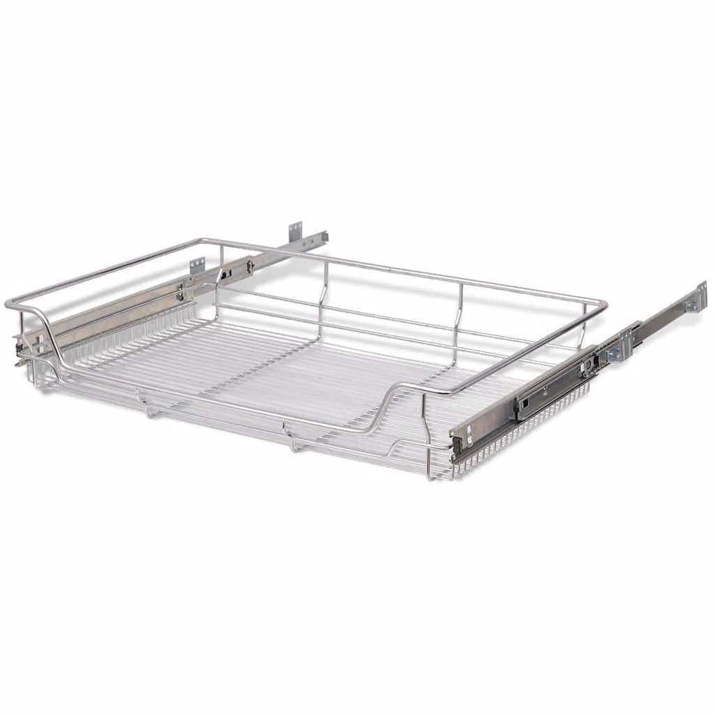 VidaXL Uittrekbare Draadmanden 80cm (2 st) - 35% Korting!