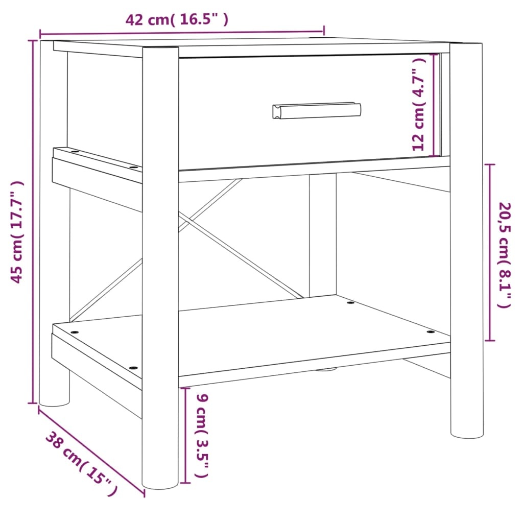 vidaXL Nachtkastjes (2 st) Zwart - 35% Korting! Lichte Gebruikerssporen